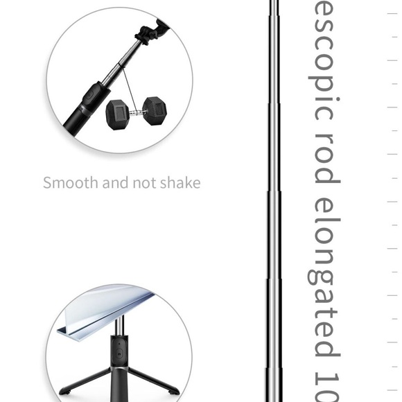 5 in 1 and 2 Mode for Camera and Smart Phone Selfie Stick. With Led Light - Picture 16 of 16